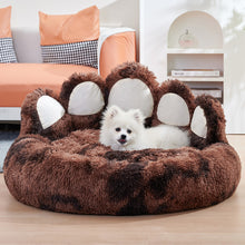 Cute Dog Bear Paw Shape Dog Bed / Cozy Plush Cute Cat Beds For Indoor Cats
