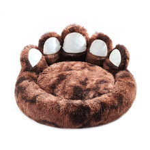 Cute Dog Bear Paw Shape Dog Bed / Cozy Plush Cute Cat Beds For Indoor Cats